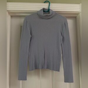 Blue Turtleneck top